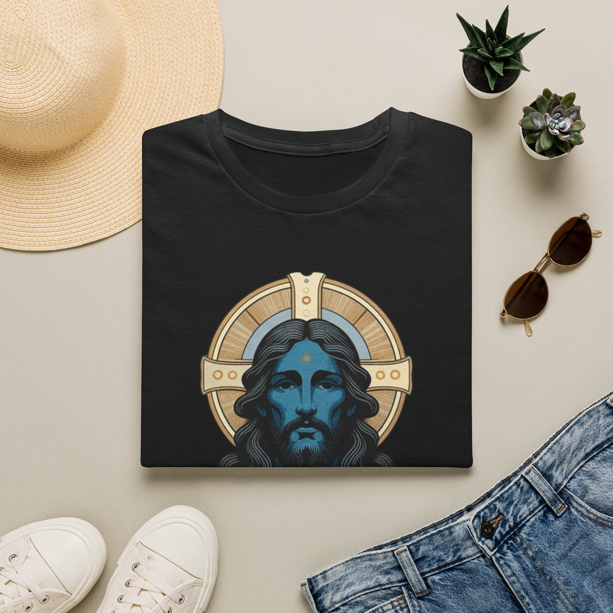 Blue Christ T-Shirt