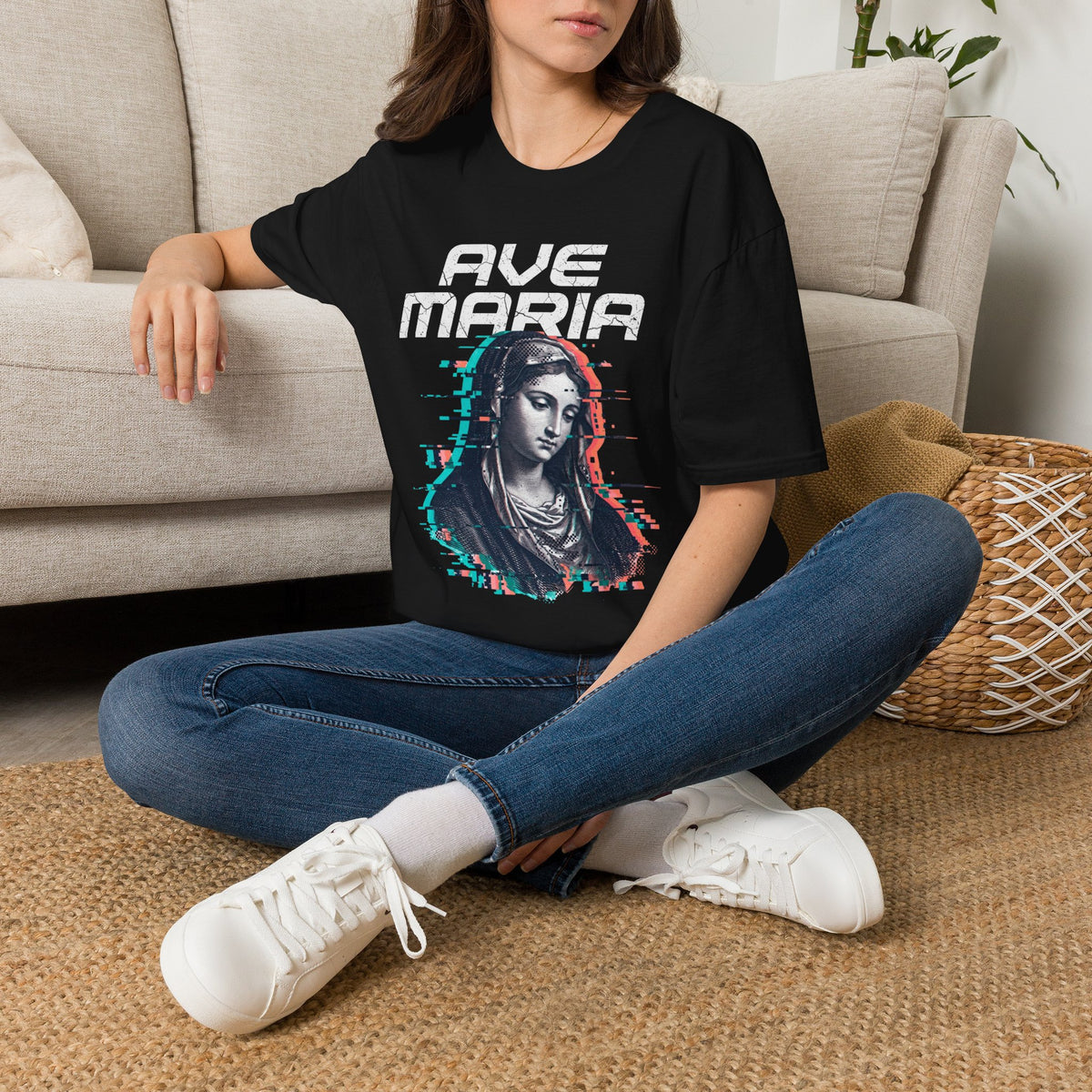 Ave Maria Glitch 2 T-Shirt