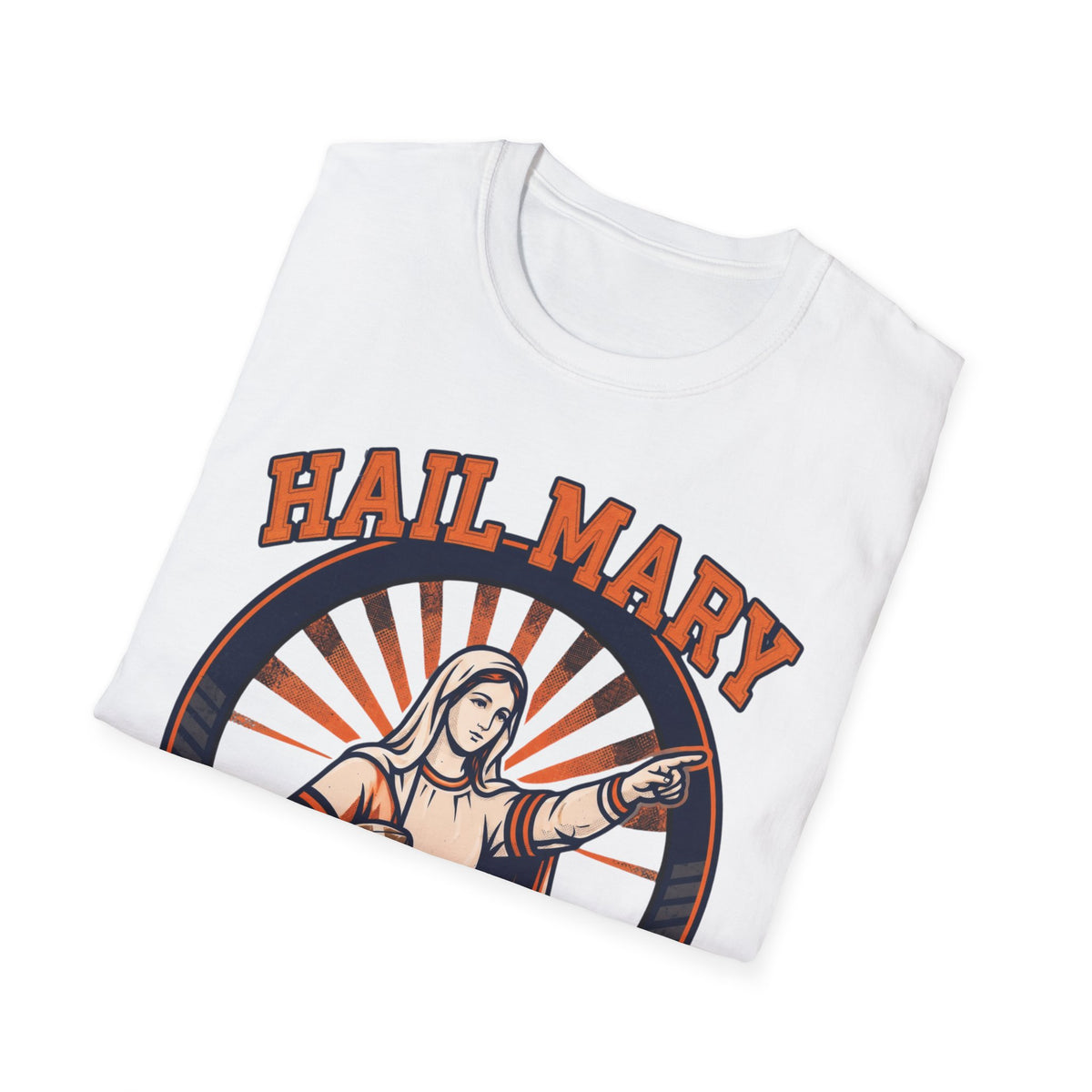 Hail Mary T-Shirt - Blue & Orange