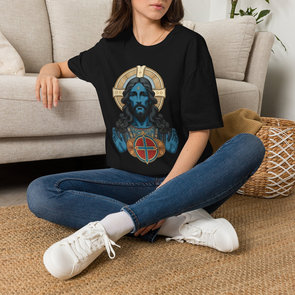 Blue Christ T-Shirt