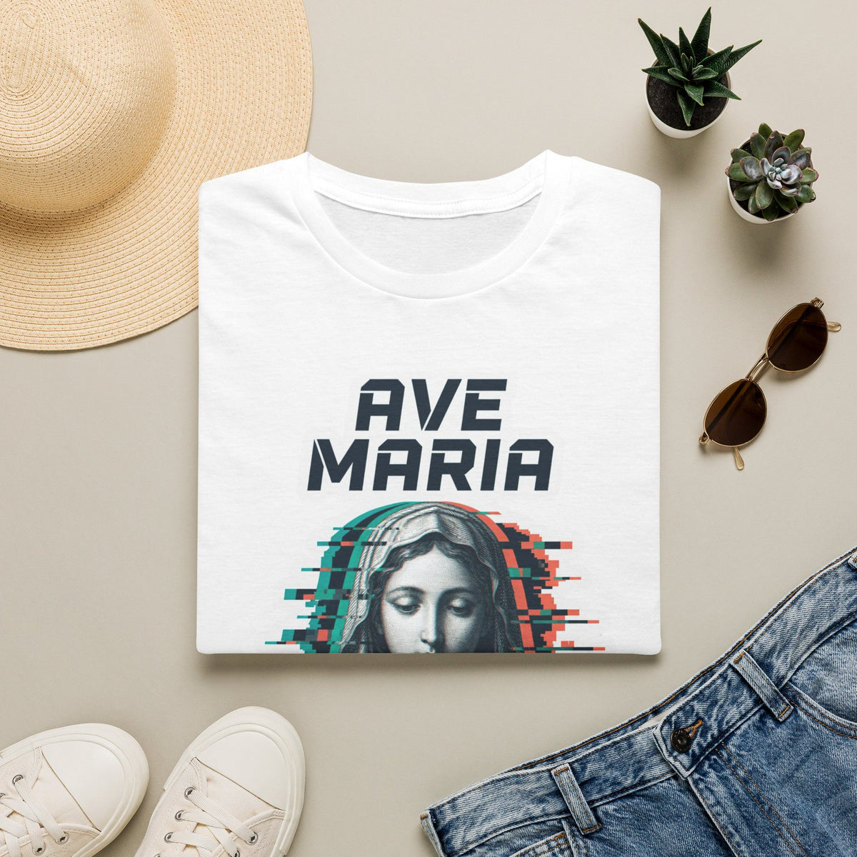 Ave Maria Glitch T-Shirt