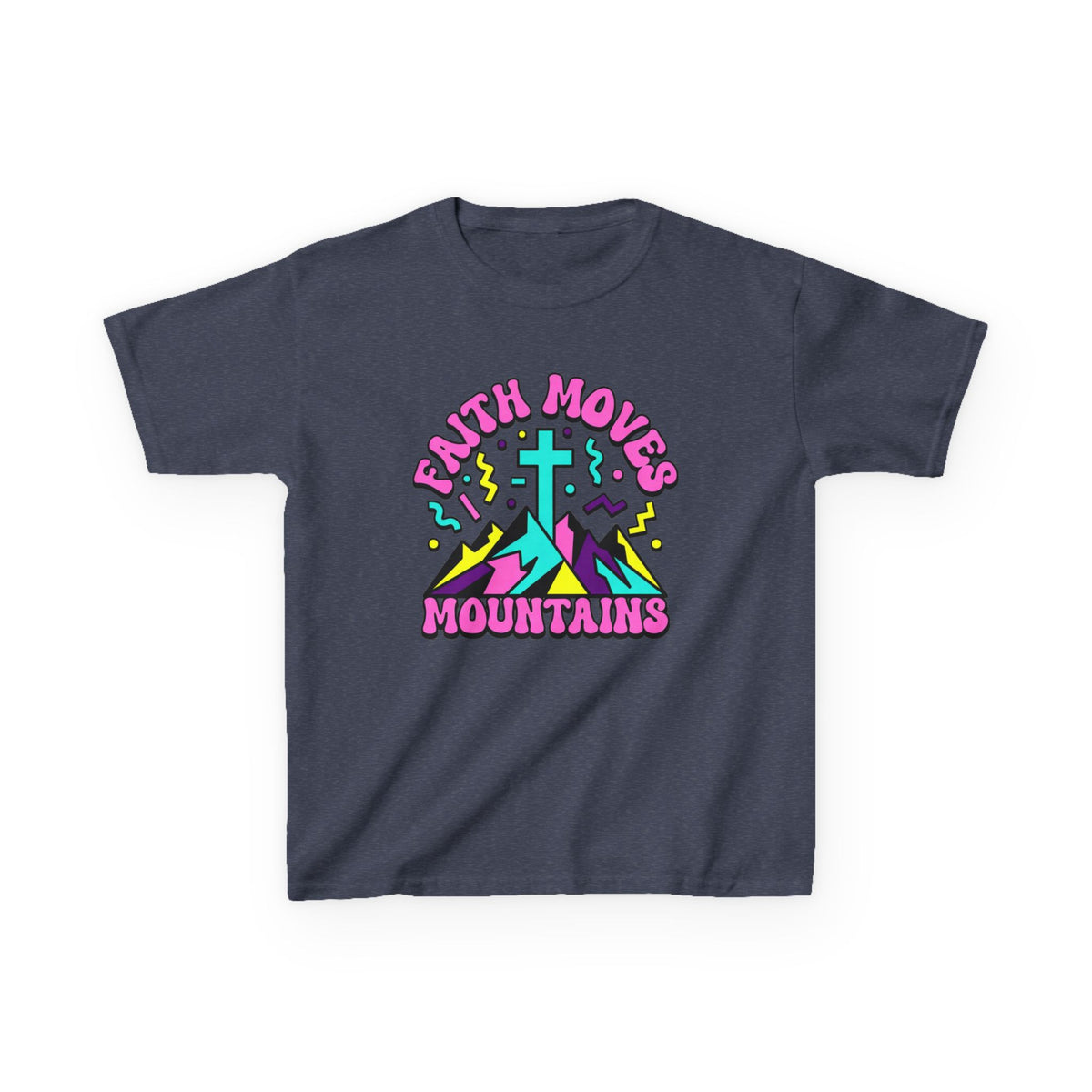 Faith Moves Mountains Kids T-Shirt