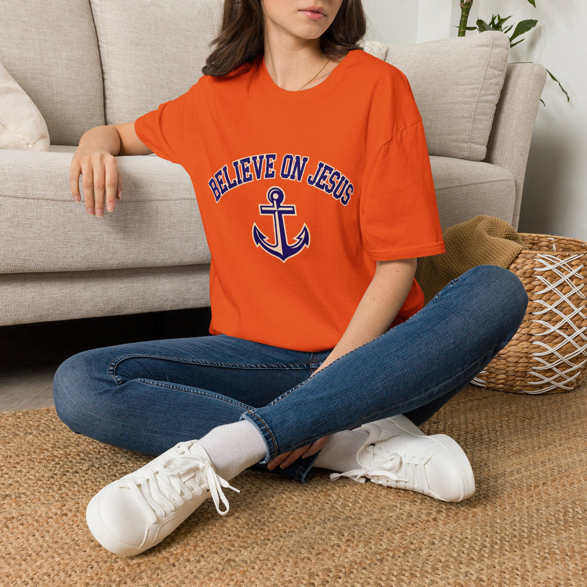 Believe on Jesus Anchor T-Shirt