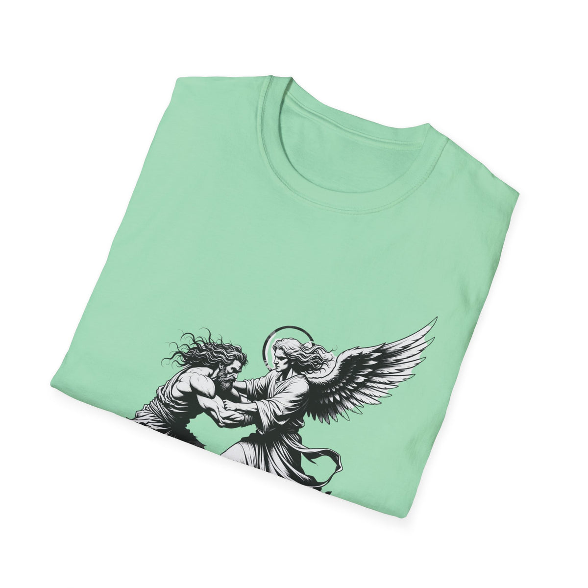 Biblical Jacob Wrestling Angel T-Shirt