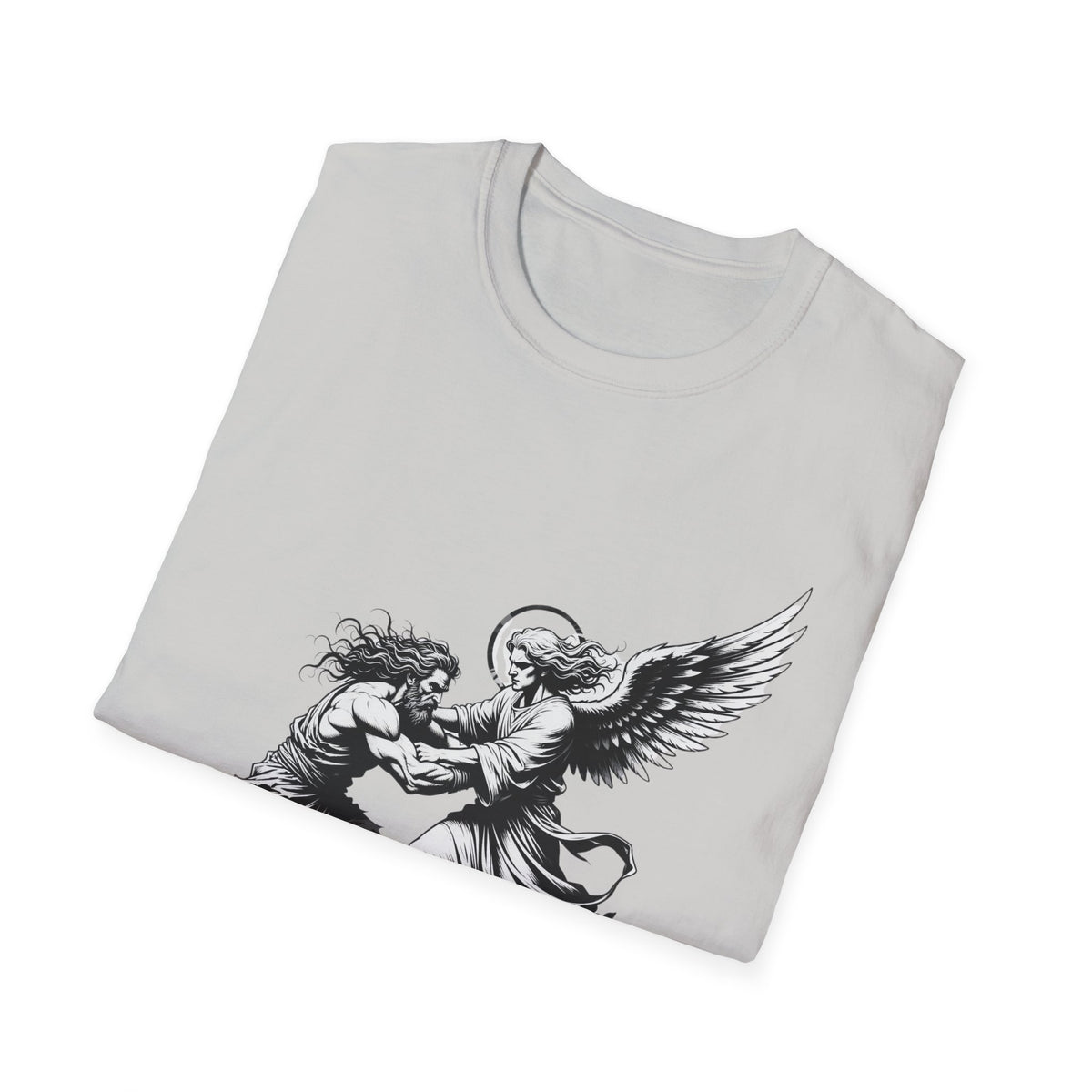 Biblical Jacob Wrestling Angel T-Shirt