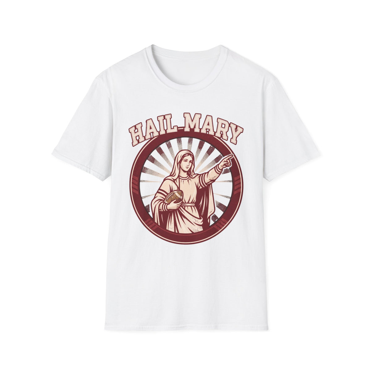Hail Mary T-Shirt - Red & White
