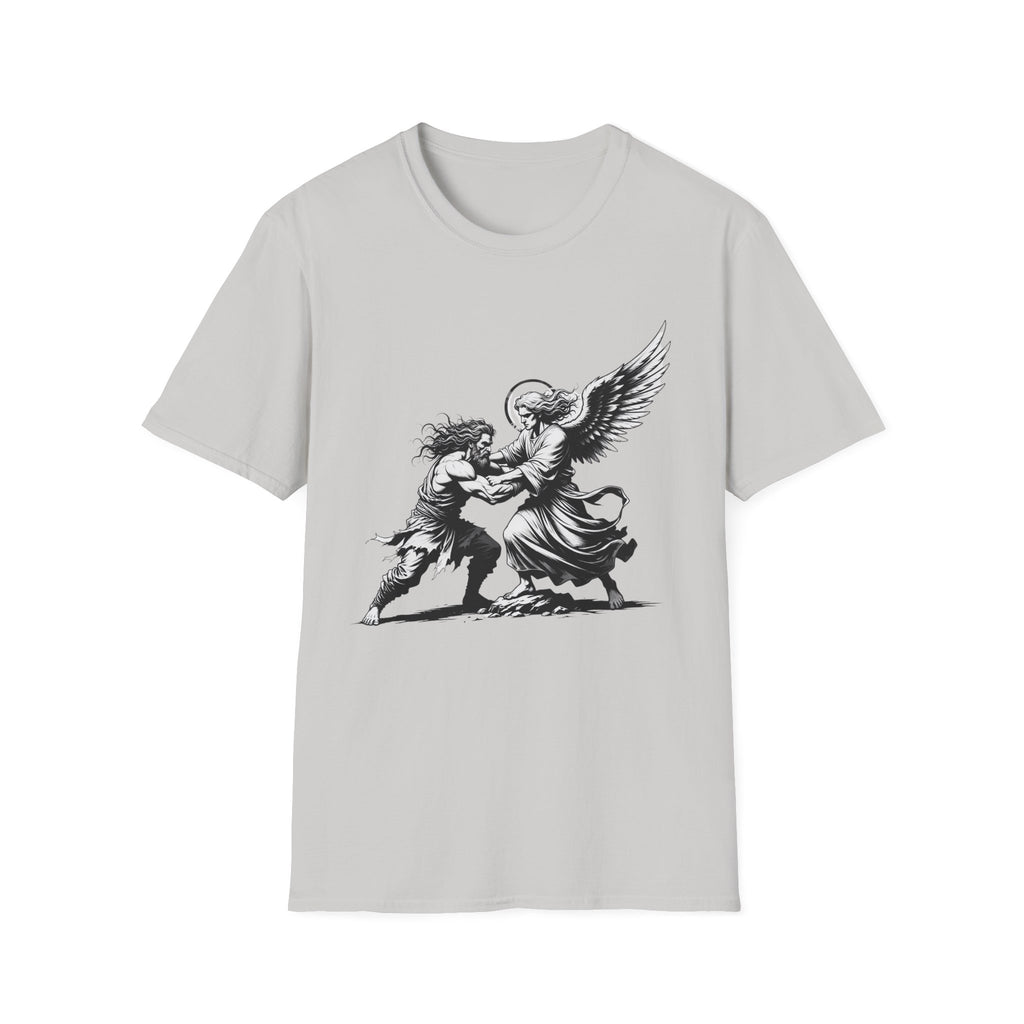 Biblical Jacob Wrestling Angel T-Shirt