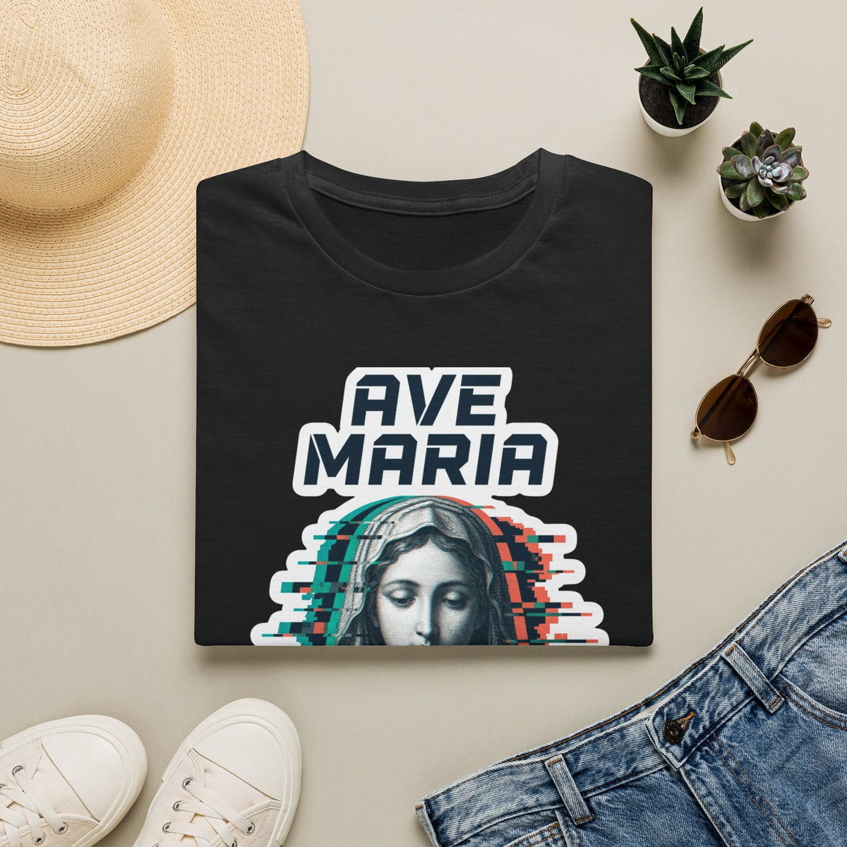 Ave Maria Glitch T-Shirt