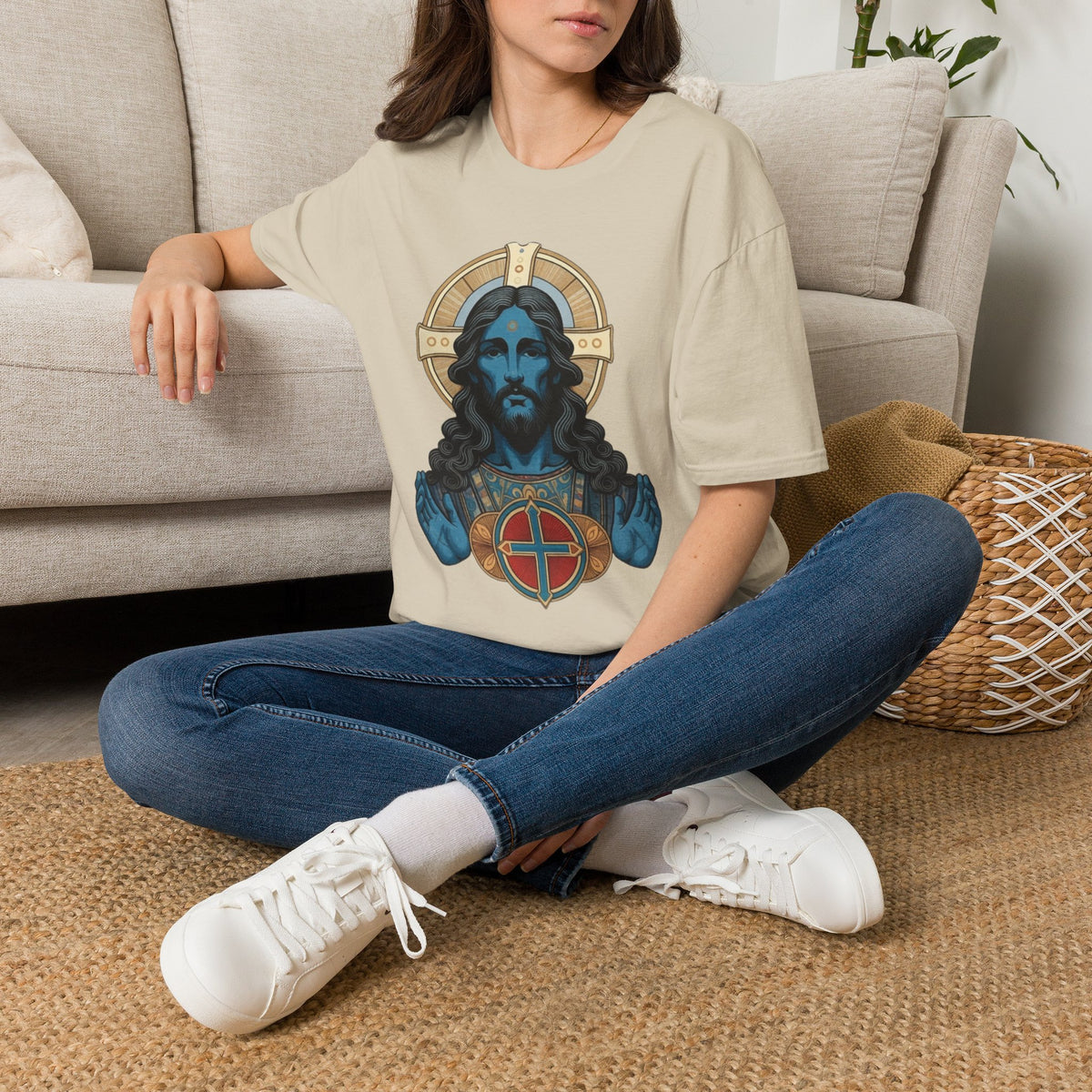 Blue Christ T-Shirt