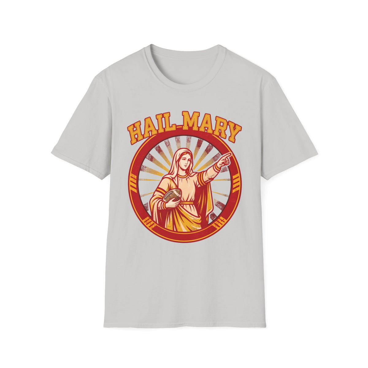 Hail Mary T-Shirt - Red & Gold