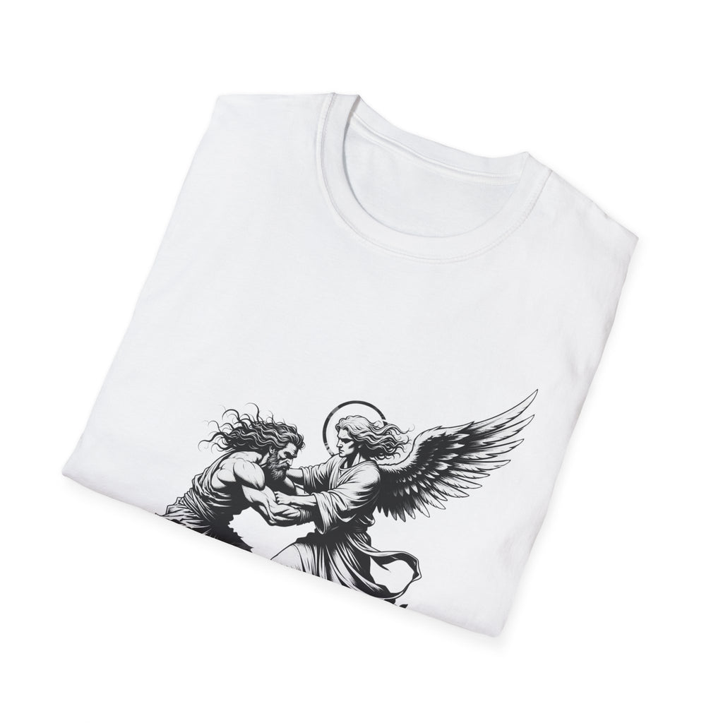 Biblical Jacob Wrestling Angel T-Shirt
