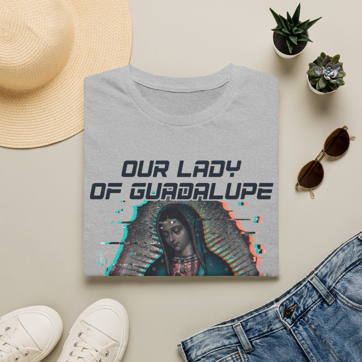 Our Lady of Guadalupe Glitch T-Shirt