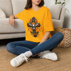 Dove & Floral Cross T-Shirt