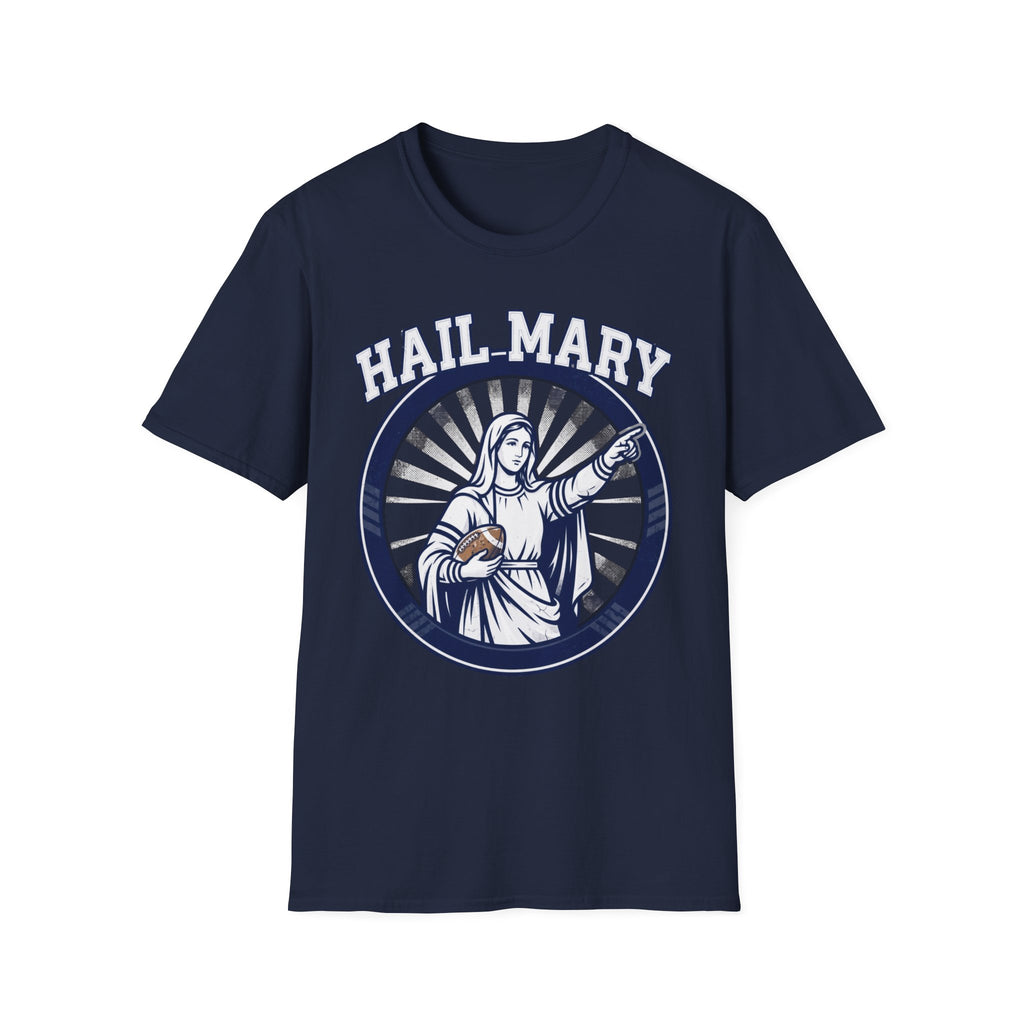 Haily Mary T-Shirt - Blue & White