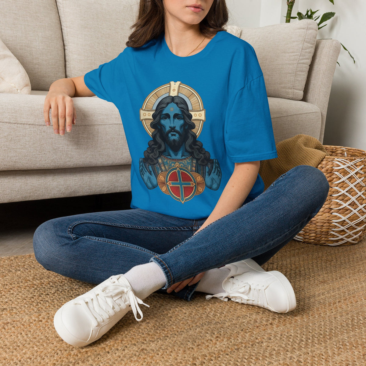 Blue Christ T-Shirt