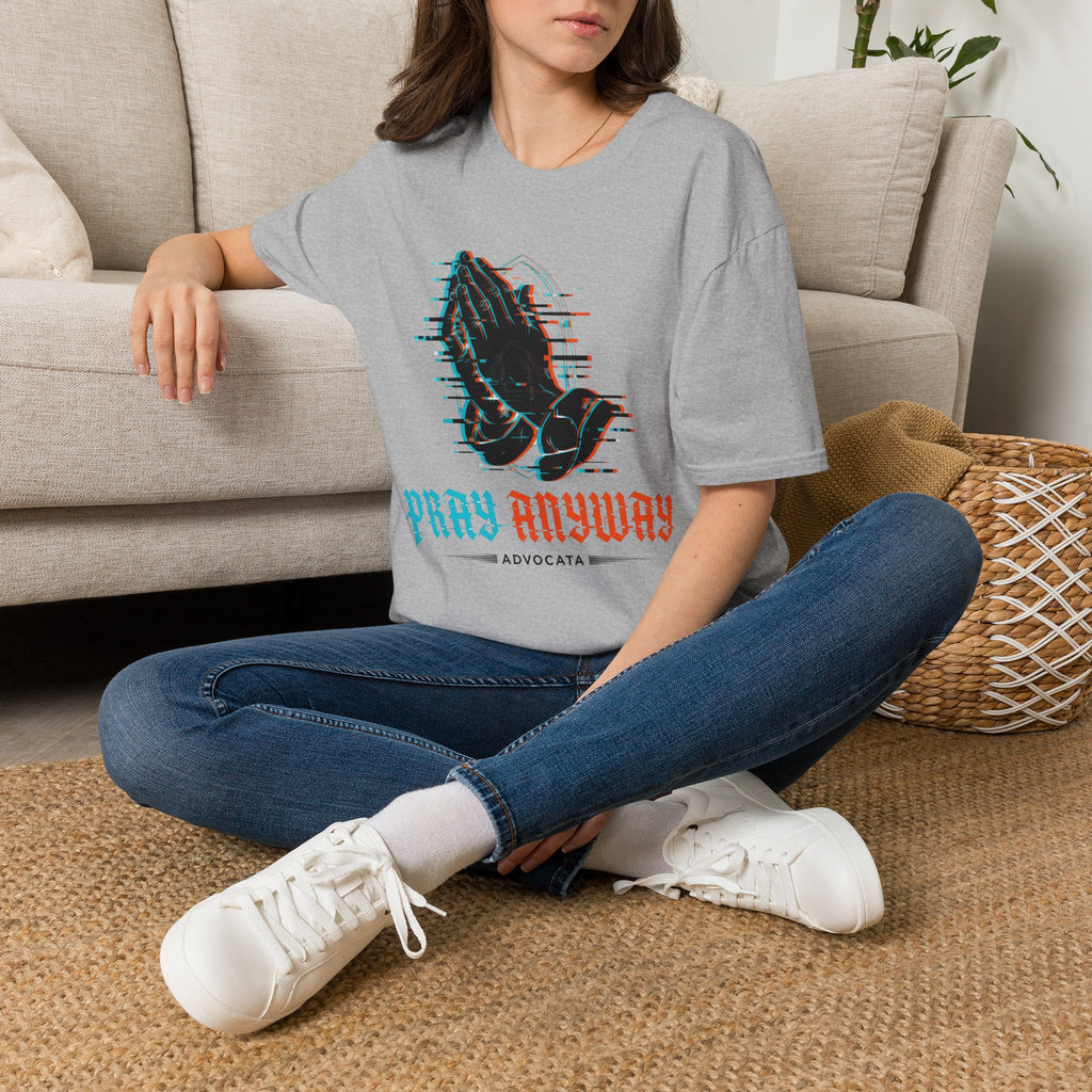 Pray Anyway Glitch T-Shirt
