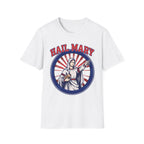 Hail Mary T-Shirt - Blue & Red