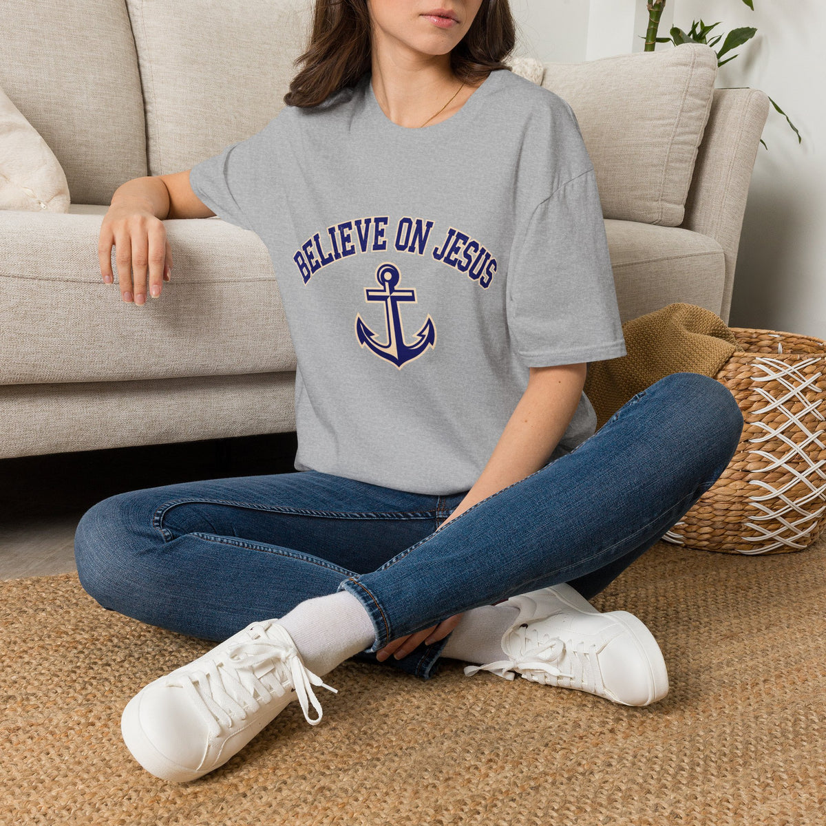 Believe on Jesus Anchor T-Shirt