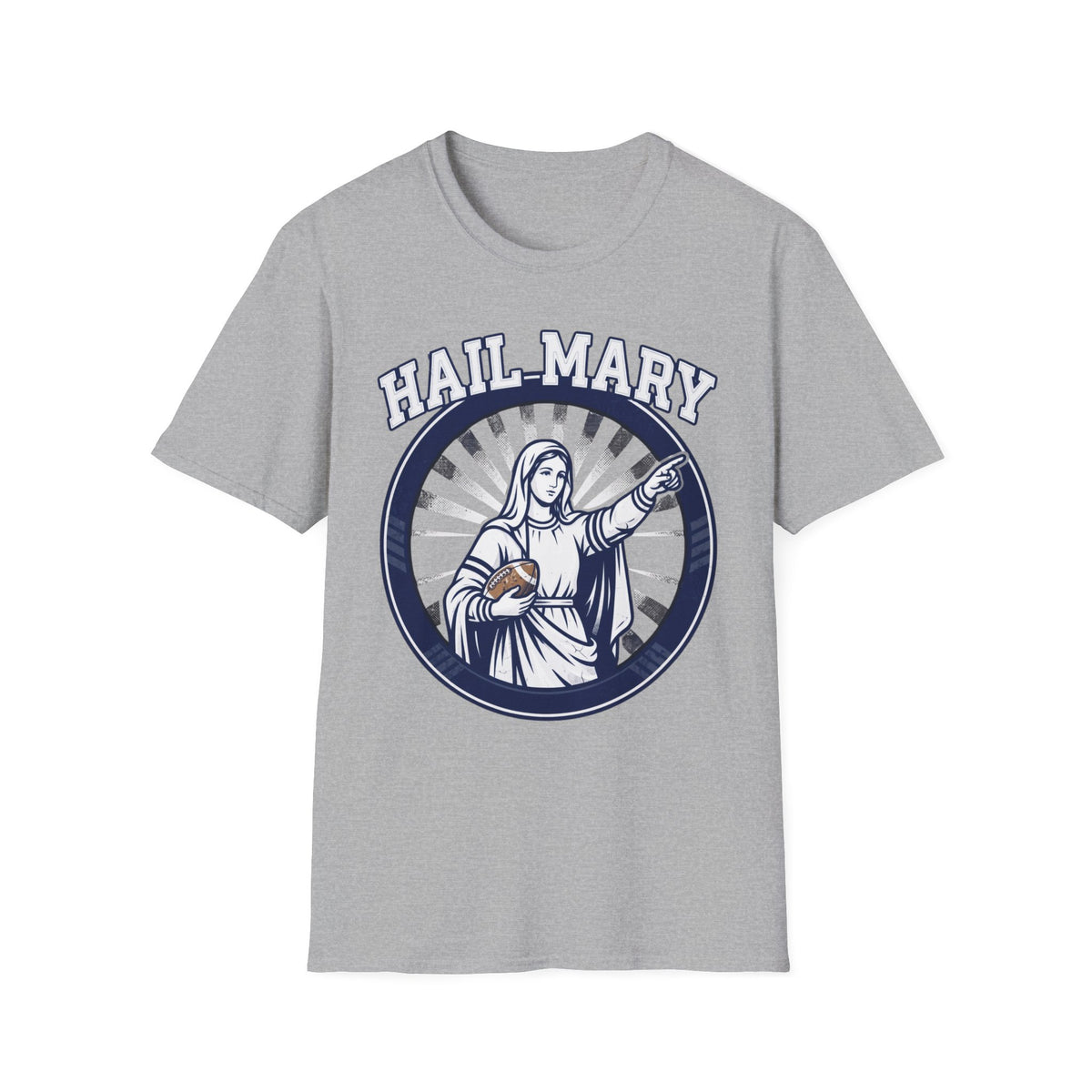 Haily Mary T-Shirt - Blue & White