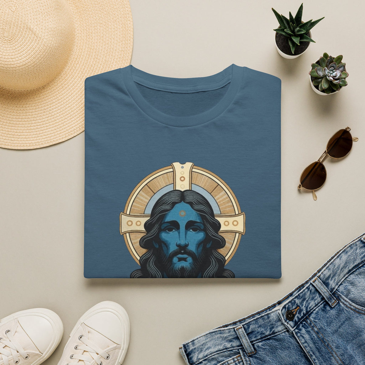 Blue Christ T-Shirt