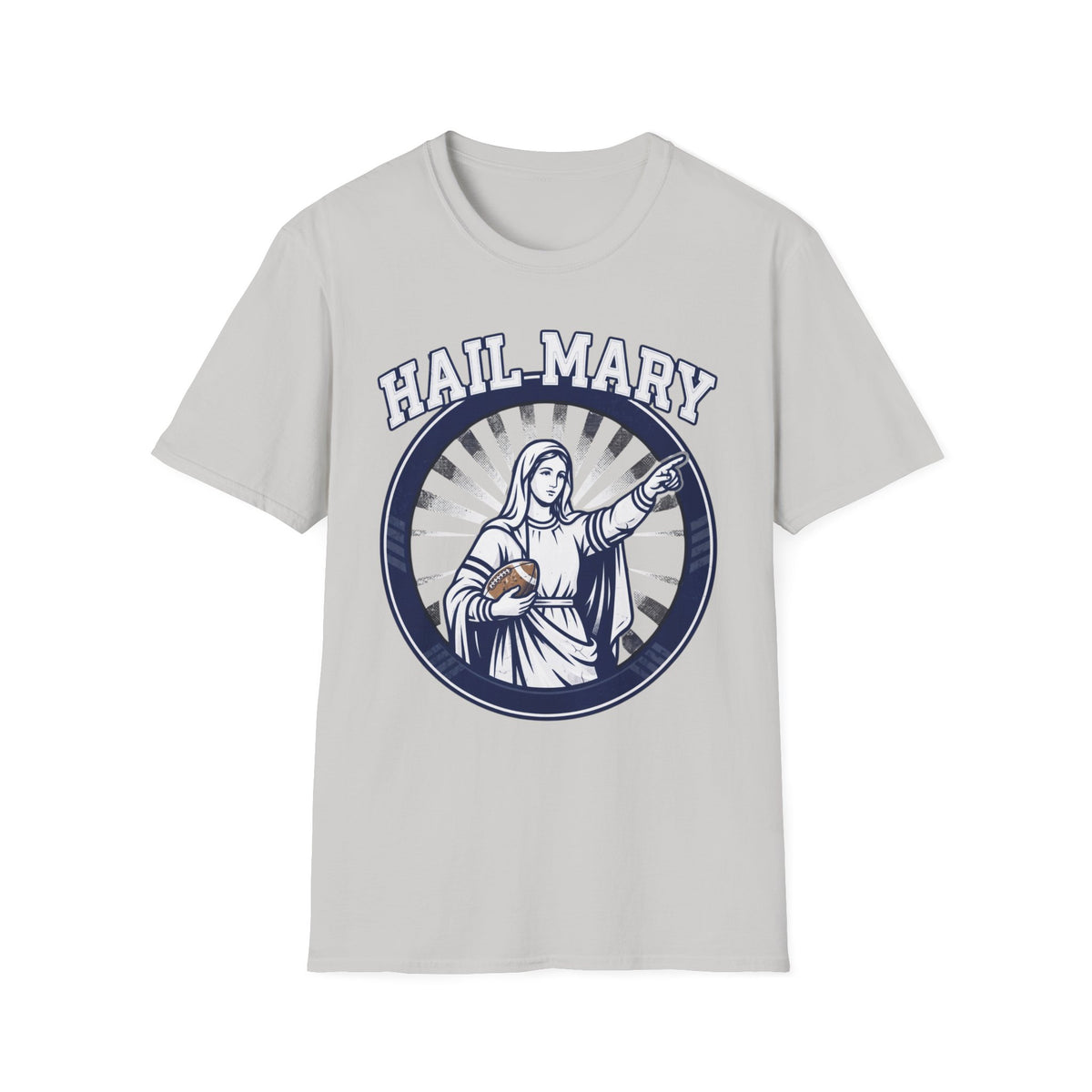 Haily Mary T-Shirt - Blue & White