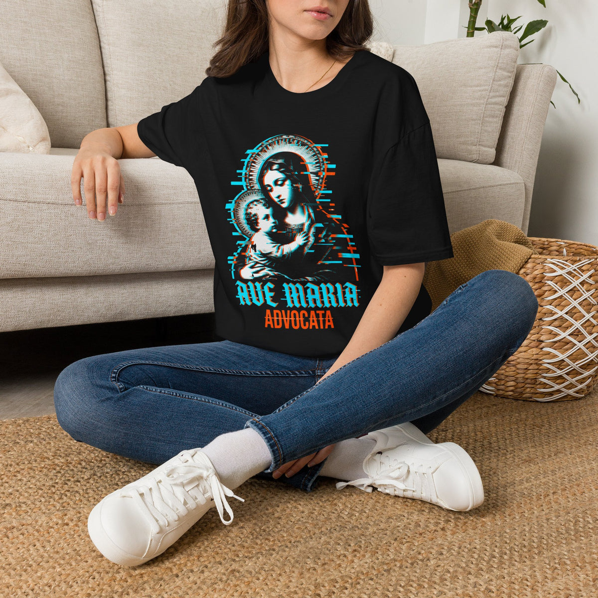 Ave Maria Advocata Glitch T-Shirt