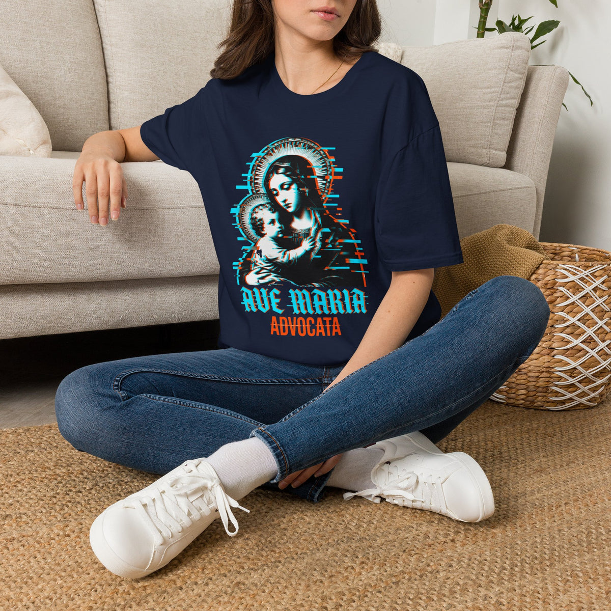 Ave Maria Advocata Glitch T-Shirt