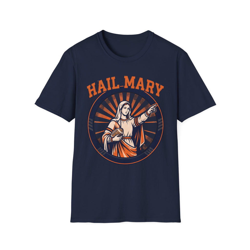 Hail Mary T-Shirt - Blue & Orange