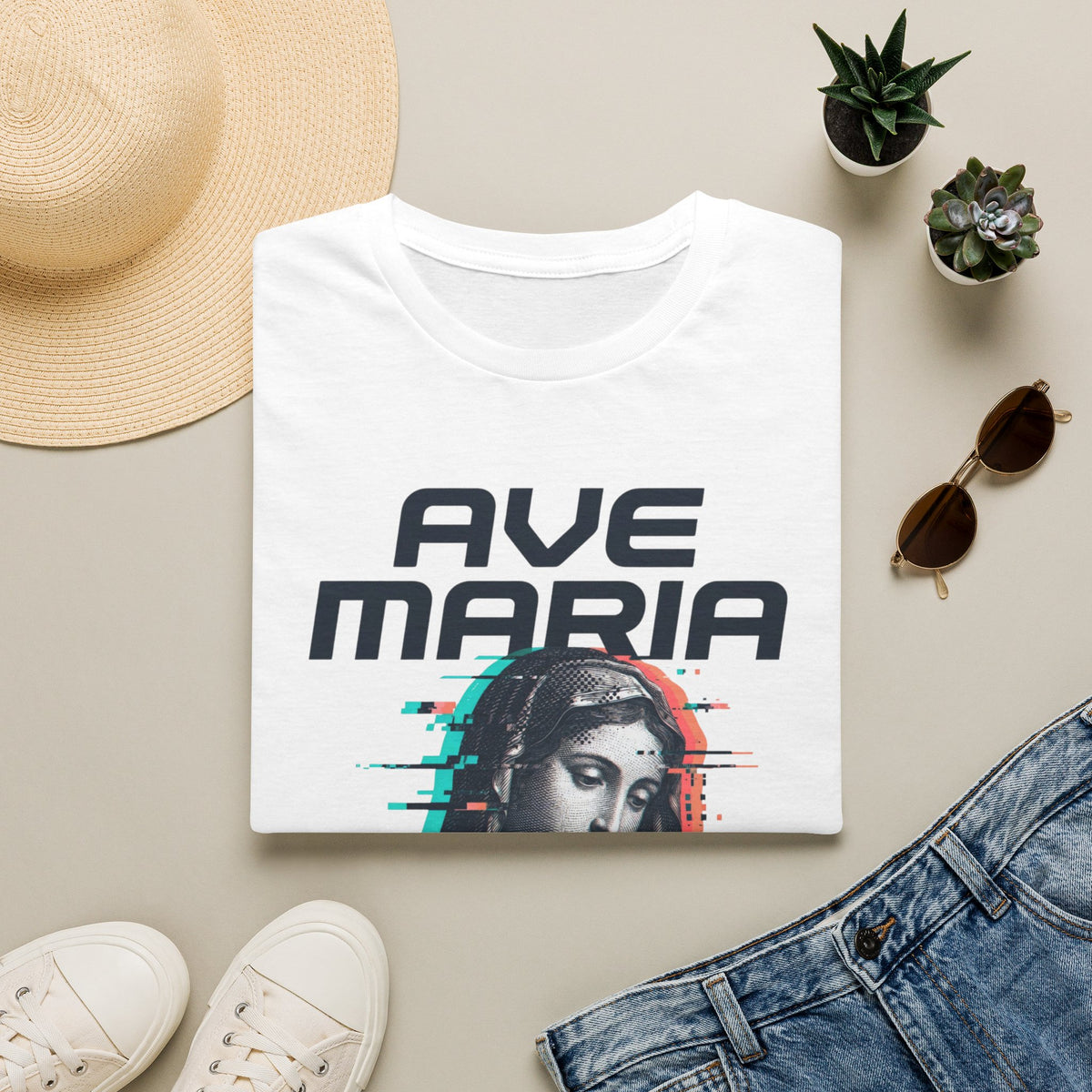Ave Maria Glitch 2 T-Shirt