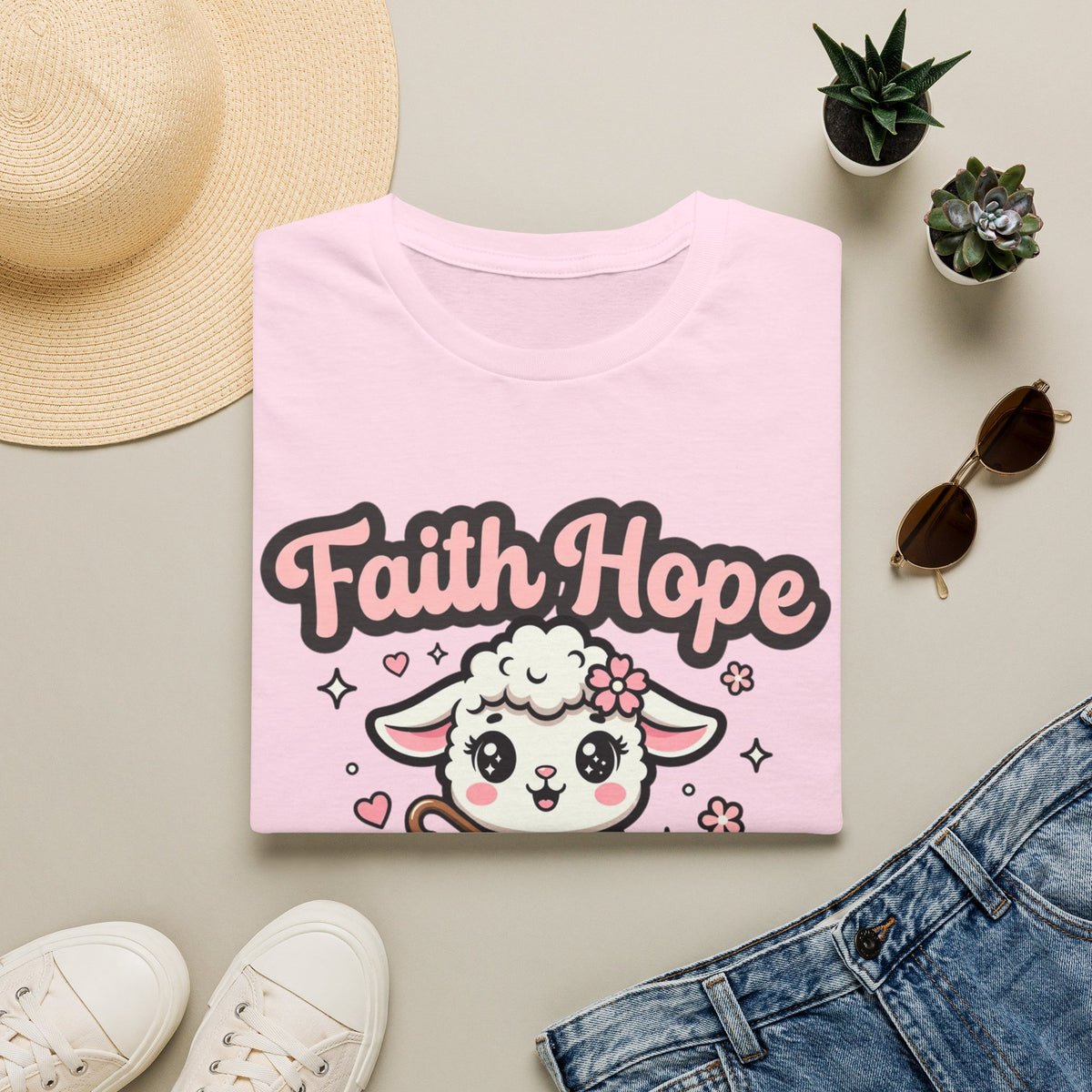 Faith, Hope & Love Lamb T-Shirt