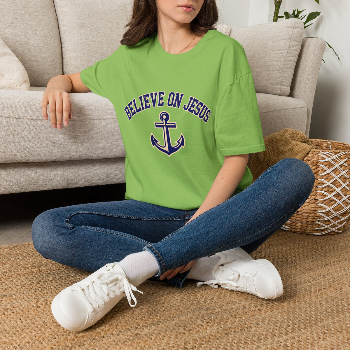 Believe on Jesus Anchor T-Shirt