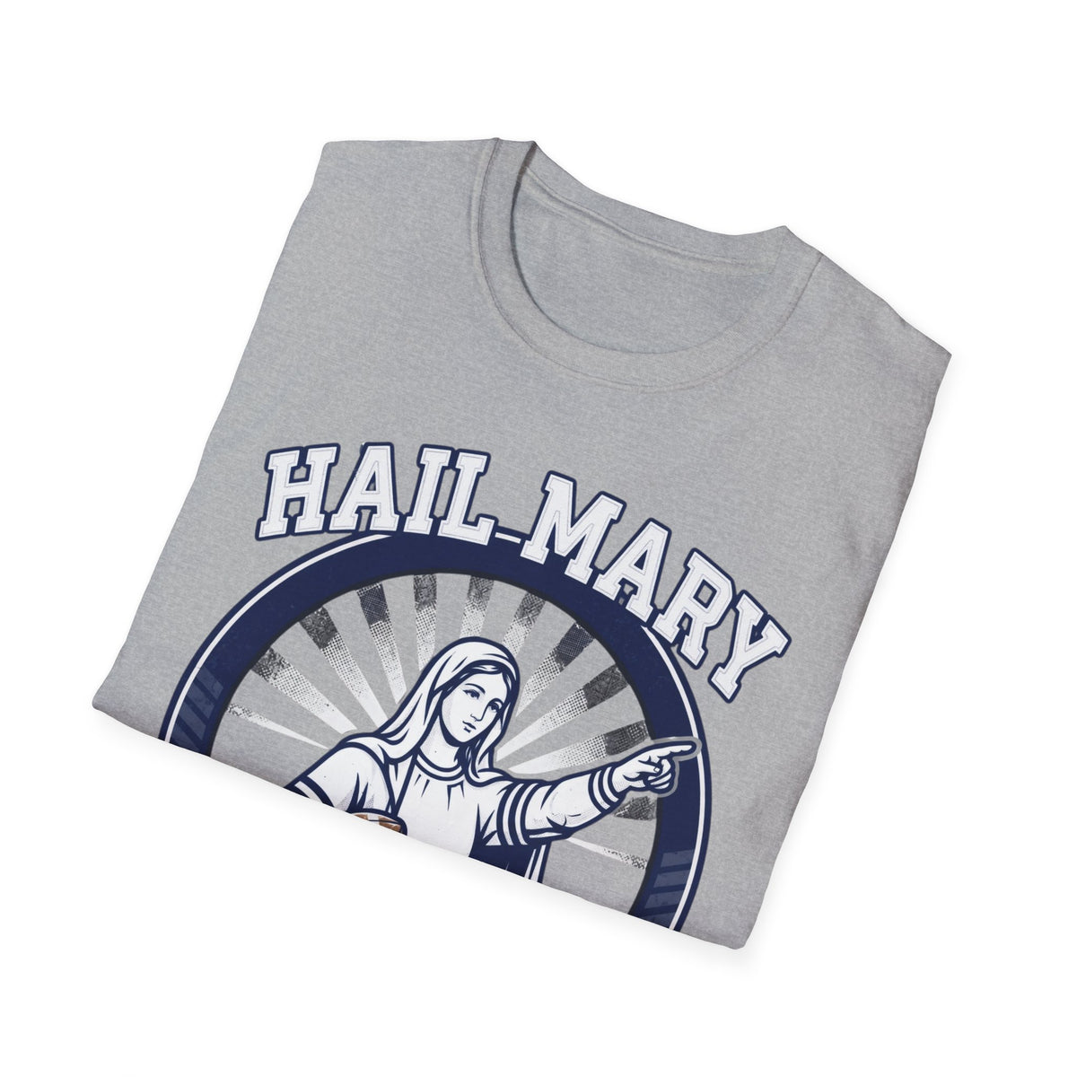 Haily Mary T-Shirt - Blue & White