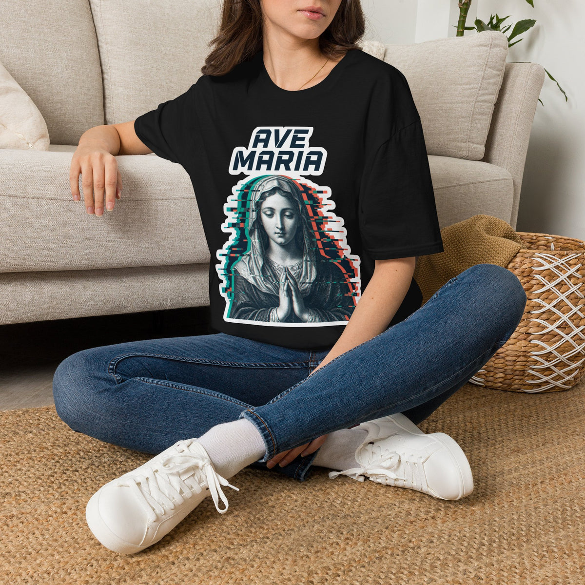 Ave Maria Glitch T-Shirt