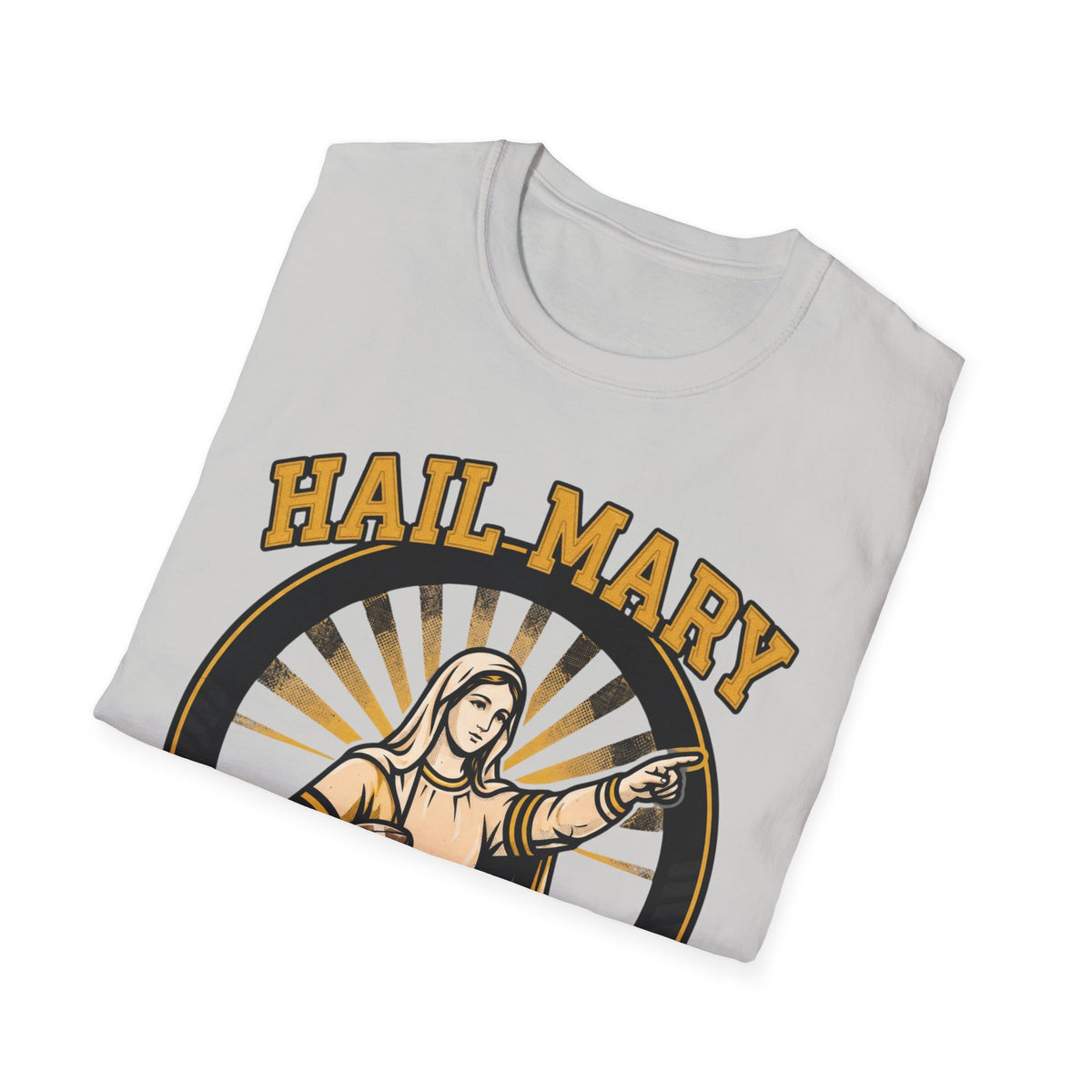 Hail Mary T-Shirt - Black & Yellow