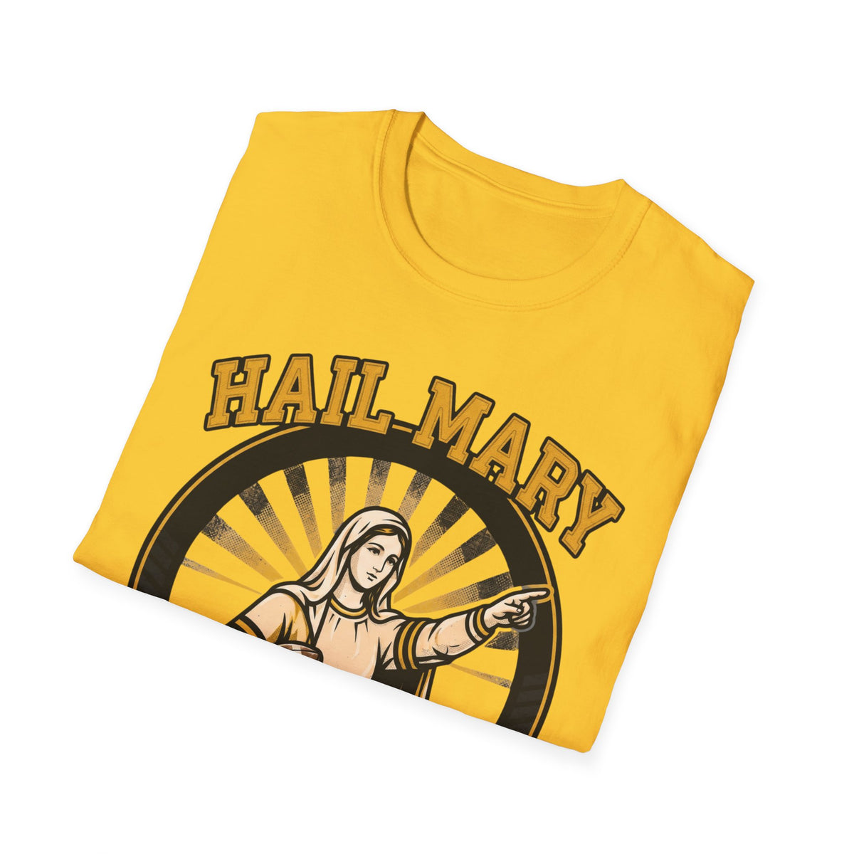 Hail Mary T-Shirt - Black & Yellow