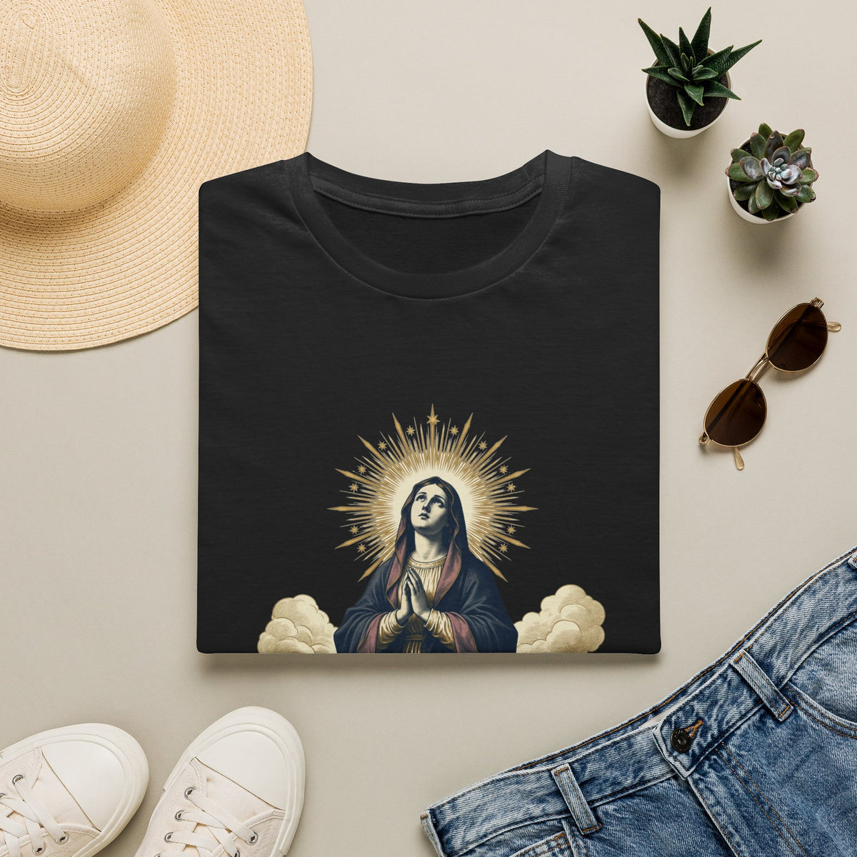 Virgin Mary Graphic T-Shirt