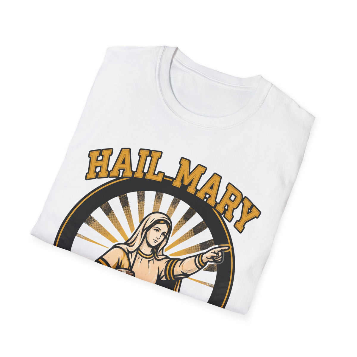 Hail Mary T-Shirt - Black & Yellow