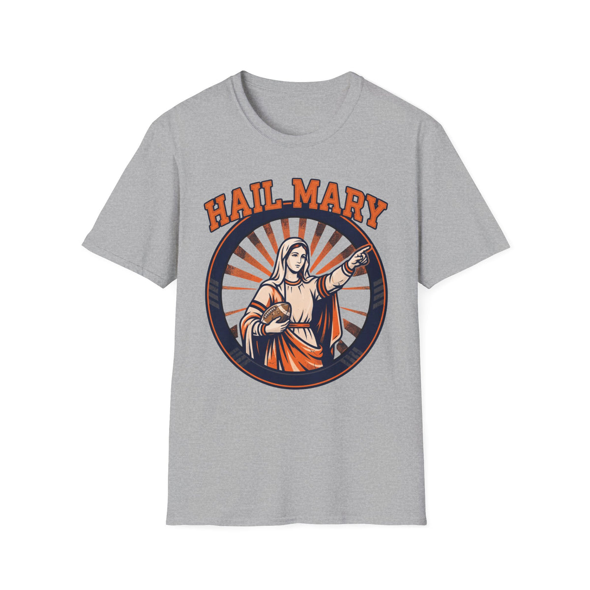 Hail Mary T-Shirt - Blue & Orange