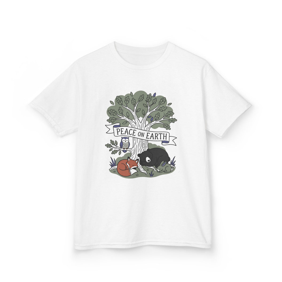 Peace On Earth Animals Kids T-Shirt
