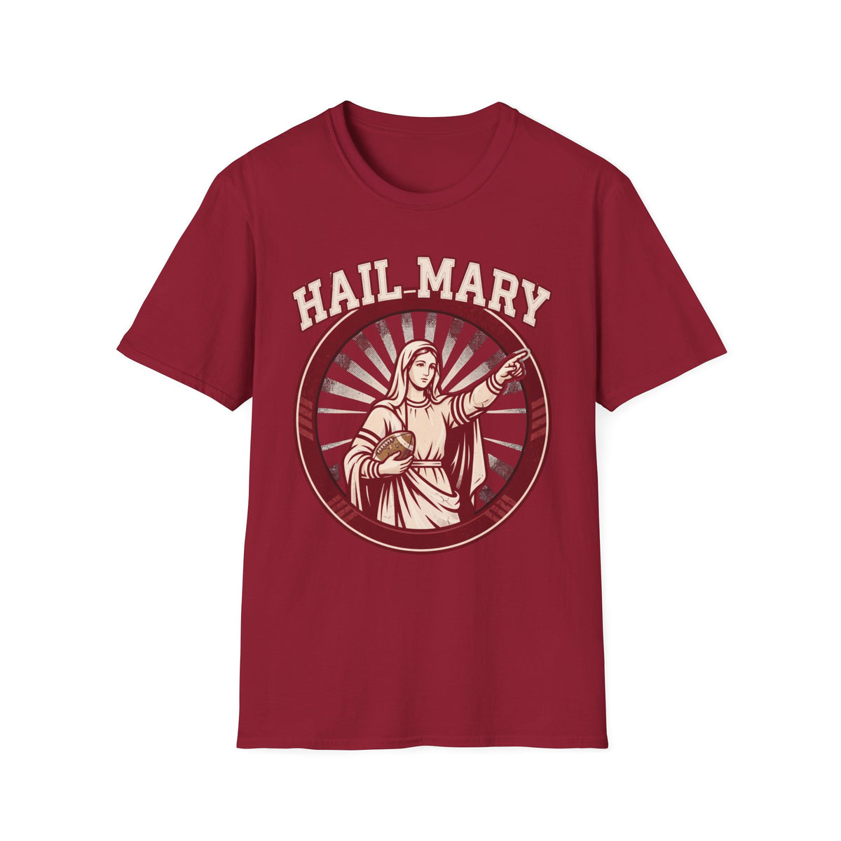 Hail Mary T-Shirt - Red & White