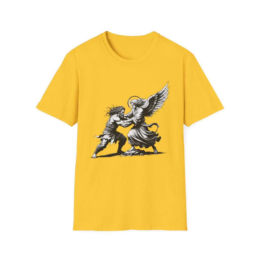 Biblical Jacob Wrestling Angel T-Shirt