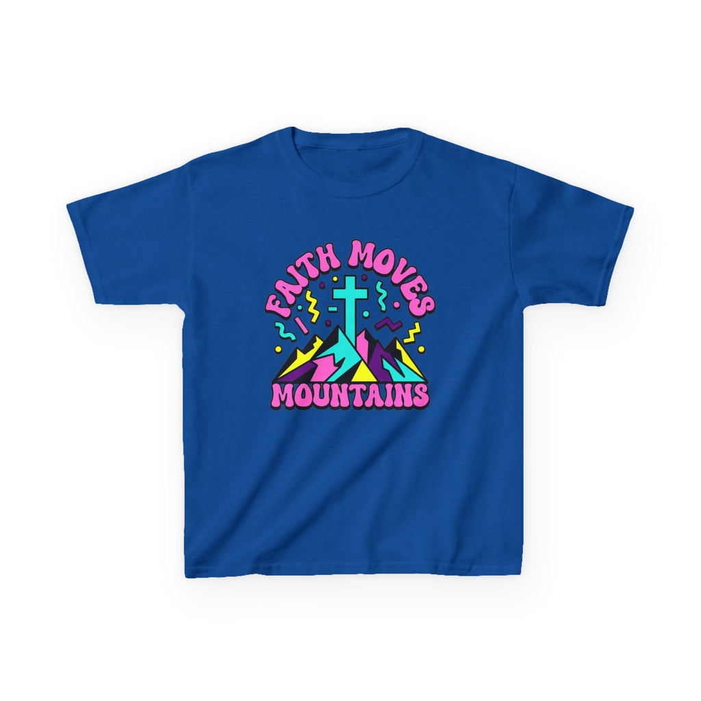 Faith Moves Mountains Kids T-Shirt