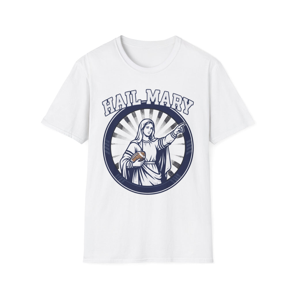 Haily Mary T-Shirt - Blue & White