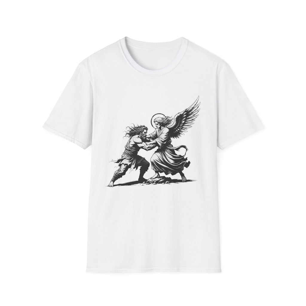 Biblical Jacob Wrestling Angel T-Shirt