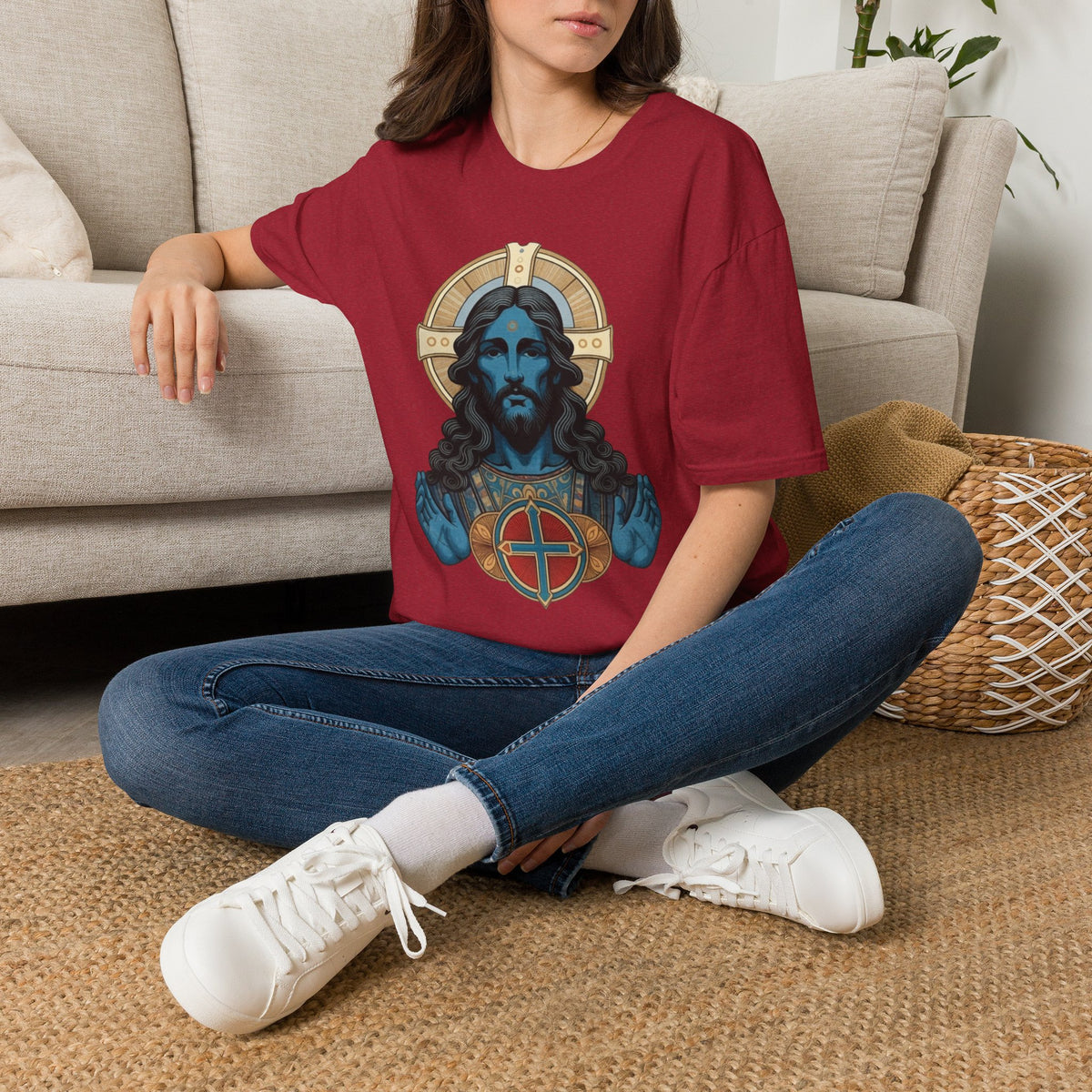 Blue Christ T-Shirt