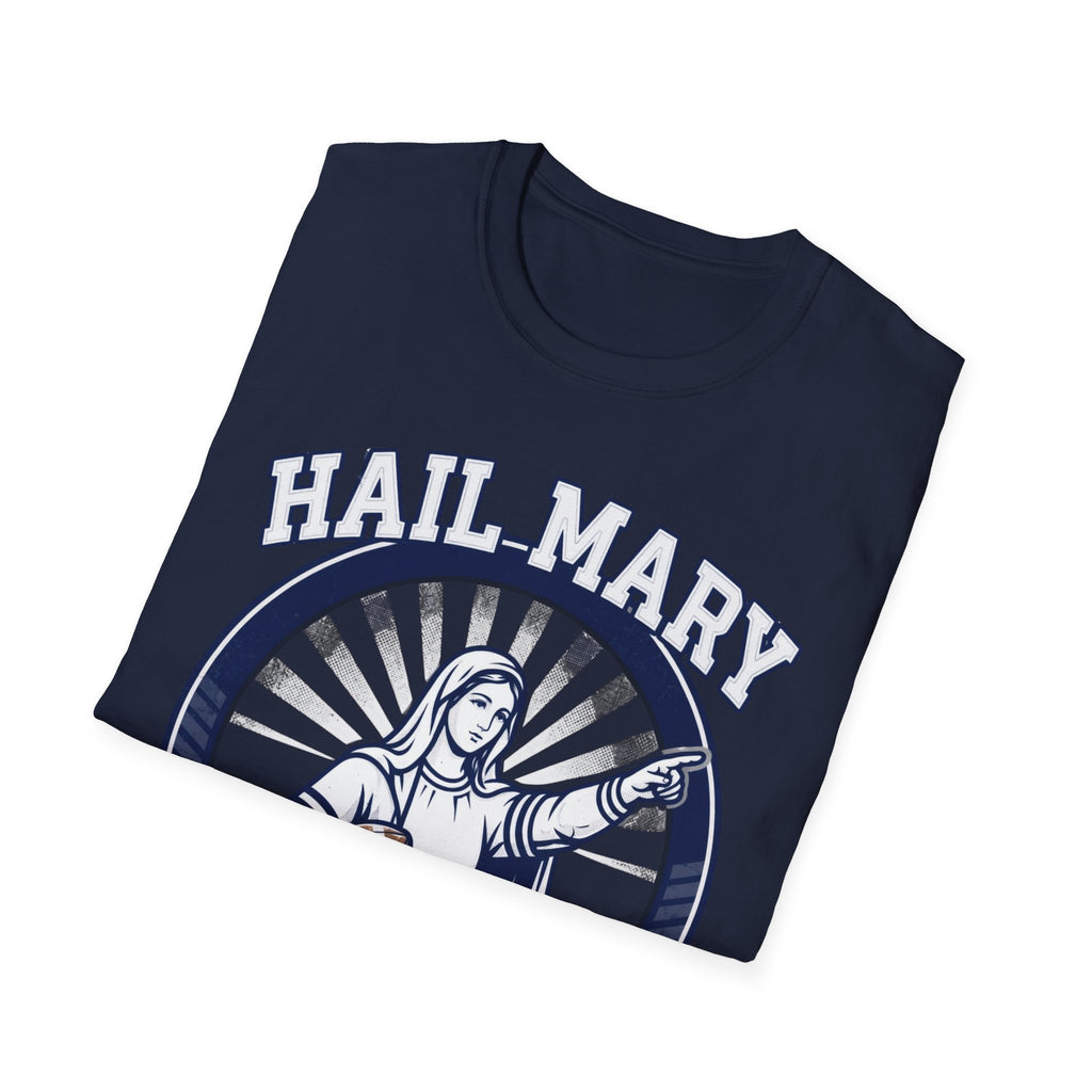 Haily Mary T-Shirt - Blue & White