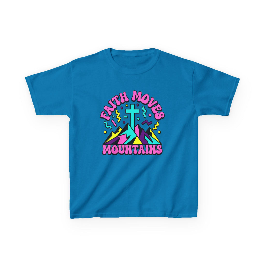 Faith Moves Mountains Kids T-Shirt