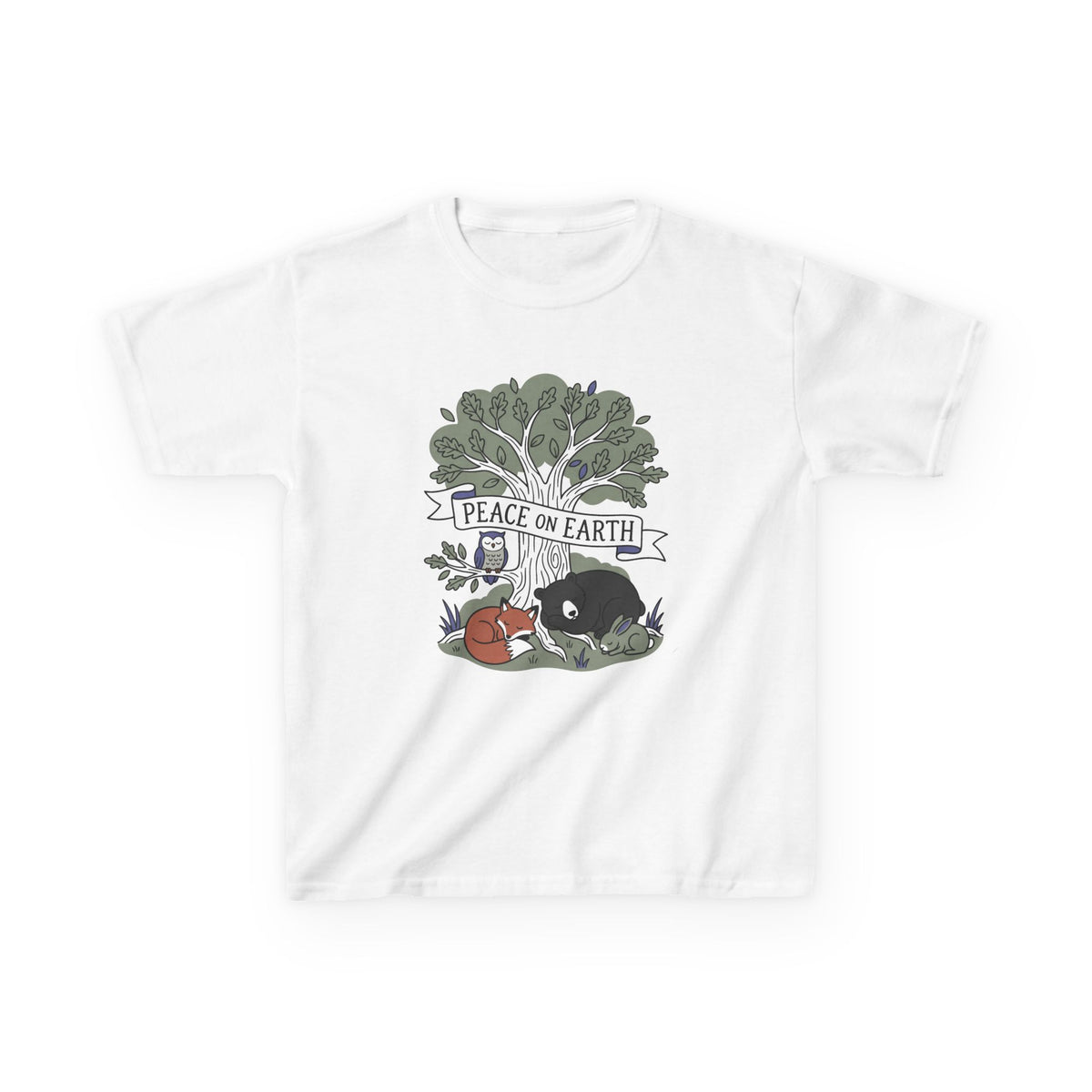 Peace On Earth Animals Kids T-Shirt