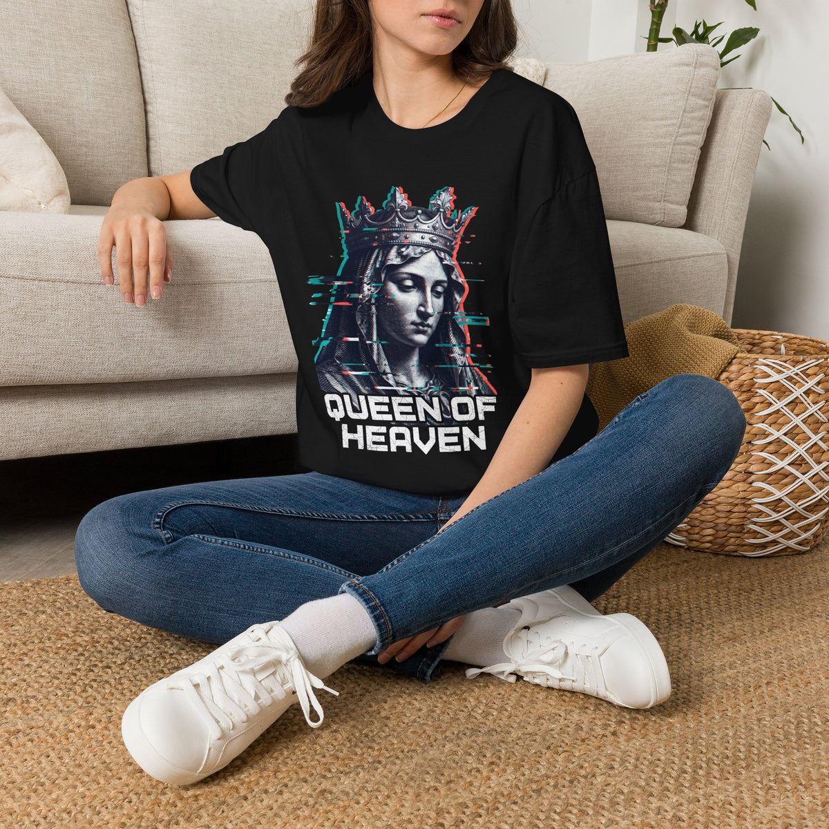 Vintage Glitch Marian Graphic T-Shirt