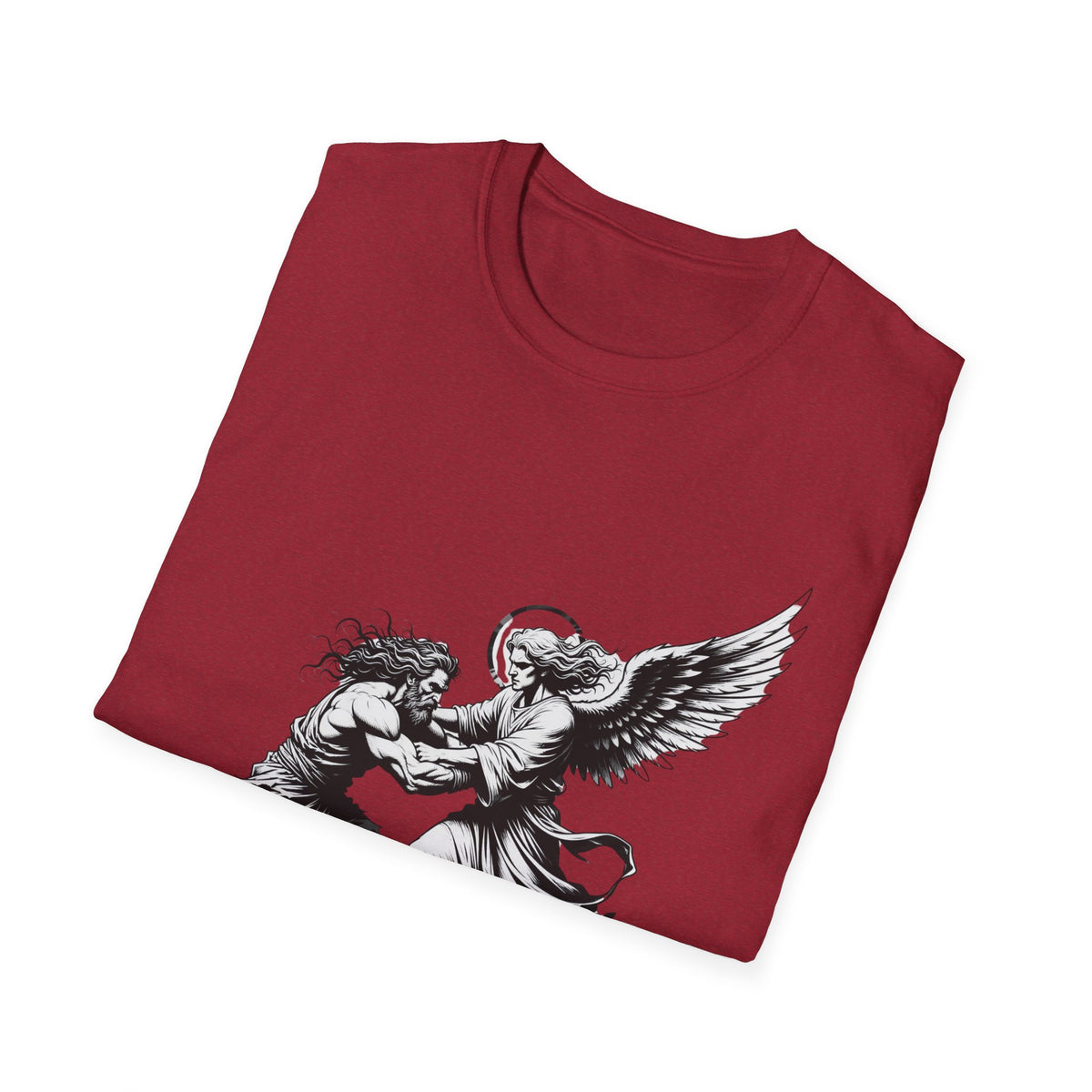 Biblical Jacob Wrestling Angel T-Shirt